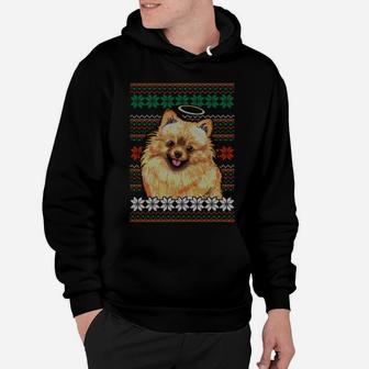 The Pomeranian Ugly Christmas Sweater Design Sweatshirt Hoodie | Crazezy UK