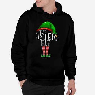 The Sister Elf Family Matching Group Christmas Gift Holiday Hoodie | Crazezy