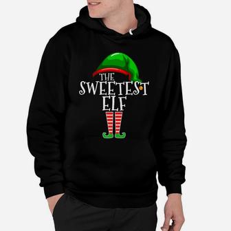The Sweetest Elf Group Matching Family Christmas Gift Sweet Hoodie | Crazezy