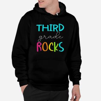Third Grade Rocks Hoodie | Crazezy