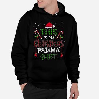 This Is My Christmas Pajama Shirt Xmas Lights Funny Holiday Hoodie | Crazezy UK