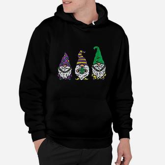 Three Nordic Gnomes Jester Beads Tomte Mardi Gras Carnival Hoodie - Thegiftio