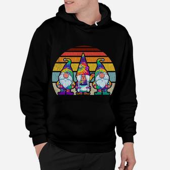 Tie Dye Gnomes Hippie Trippy Psychedelic Retro Vintage Gnome Sweatshirt Hoodie | Crazezy CA
