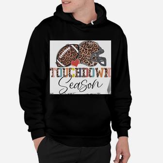 Touchdown Season Football Bleached Leopard Sweatshirt Hoodie | Crazezy AU