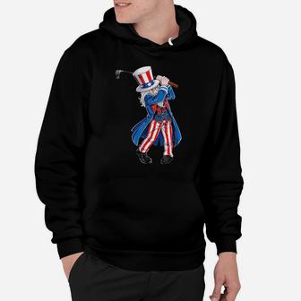 Uncle Sam 4Th Of July Golf Golfing Boys American Flag Hoodie - Monsterry