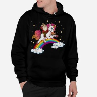 Unicorn Rainbow Gnome Sleeping Dream Star Hoodie | Crazezy UK