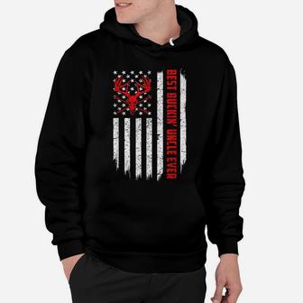 Usa Flag Best Buckin' Uncle Ever Deer Hunting Fathers Day Hoodie | Crazezy AU