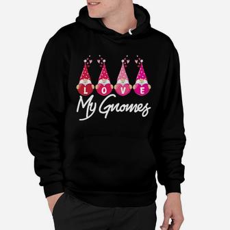 Valentine's Day Love My Gnomes Valentine Hoodie - Monsterry
