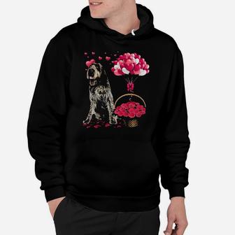 Valentine's Gift Graphic Wirehaired Pointing Griffon Hoodie - Monsterry CA