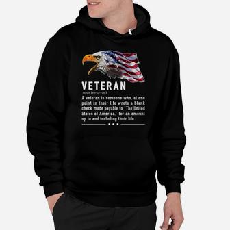 Veteran Definition Shirts American Flag Bald Eagle Shirt Men Hoodie | Crazezy