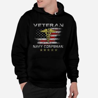 Veteran Proud Navy Corpsman Us Navy For Men Women Veteran Hoodie | Crazezy