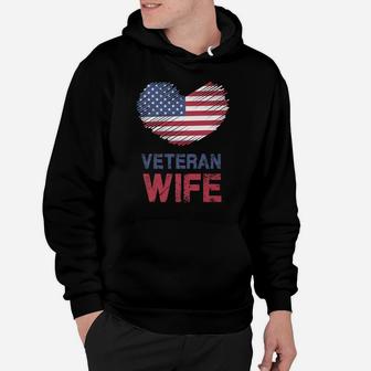 Veteran Wife - Spouse Husband American Pride T Shirt Hoodie | Crazezy