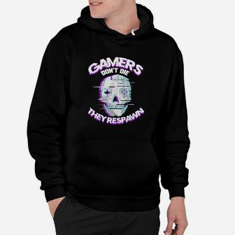 Video Game Console Player Gift For Gamers Dont Die Skull Hoodie | Crazezy UK