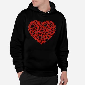 Video Game Controller Heart Valentine's Day Gamer Gaming Hoodie - Monsterry DE