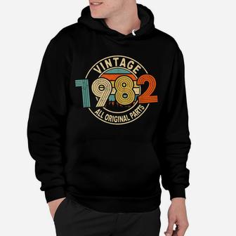 Vintage 1982 - 38 Years Old Gift - 38Th Birthday Hoodie | Crazezy CA
