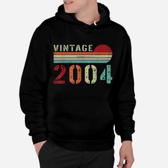 Vintage 2004 Funny 18 Years Old Men And Women 18Th Birthday Hoodie | Crazezy AU