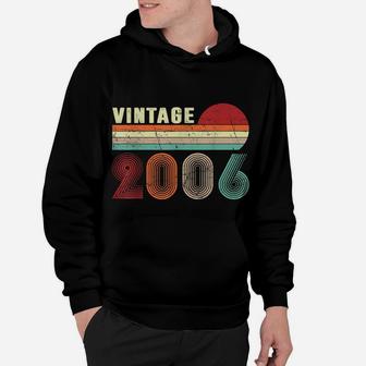 Vintage 2006 Funny 14 Years Old Boys And Girls 14Th Birthday Hoodie | Crazezy DE