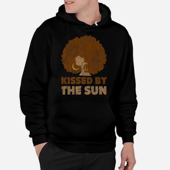 Vintage African Afro Kissed By The Sun Pride Melanin Queen Hoodie | Crazezy AU
