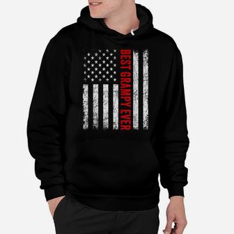 Vintage Best Grampy Ever American Flag Father's Day Gifts Hoodie | Crazezy