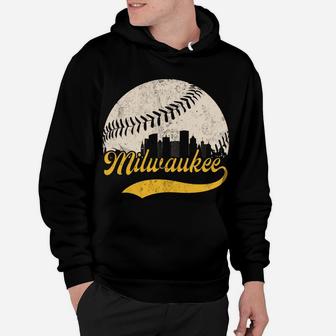 Vintage Distressed Milwaukee Baseball Apparel Hoodie | Crazezy CA
