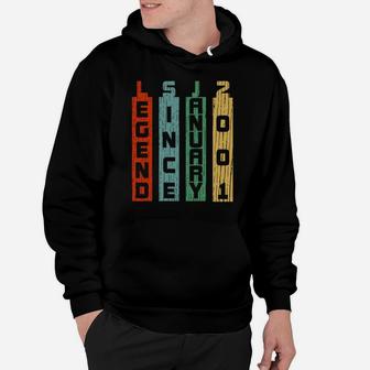 Vintage Legend 19 Years Old 19Th Birthday Gift January 2001 Hoodie | Crazezy CA