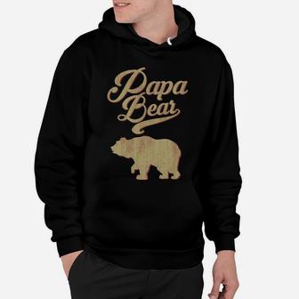 Vintage Papa Bear Dad Grandpa Father's Day Father Gift Tee Sweatshirt Hoodie | Crazezy UK