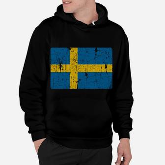 Vintage Sweden Flag Gift Swedish Men Women Retro Souvenir Sweatshirt Hoodie | Crazezy