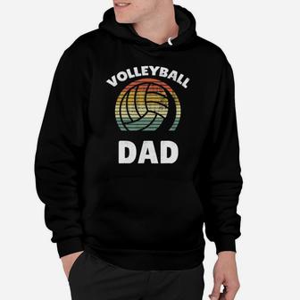 Volleyball-Vintage-I-Dad-Father-Support-Teamplayer Hoodie - Monsterry UK