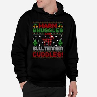Warm Snuggles Bull Terrier Gift Ugly Bull Terrier Christmas Sweatshirt Hoodie | Crazezy