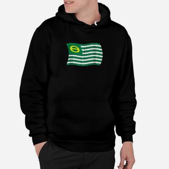 Wavy Retro Ecology Movement Flag Earth Day Climate Change Hoodie - Thegiftio