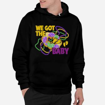 We Got The Baby Mardi Gras Pregnancy Announcement Hoodie - Monsterry