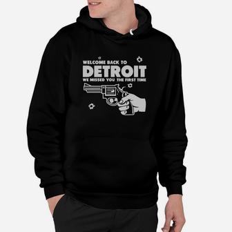 Welcome Back To Detroit T-shirt Hoodie - Thegiftio UK