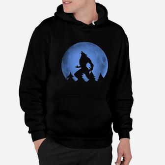 Werewolf Blue Moon Wolf Full Moon Hoodie | Crazezy