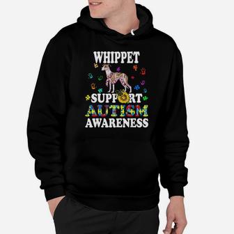 Whippet Dog Heart Support Autism Awareness Hoodie - Monsterry CA