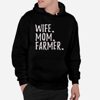 Wife Mom Farmer Hoodie | Crazezy