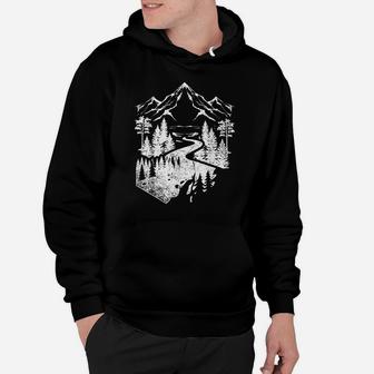 Wildlife Nature Mountains Hiking Outdoor Trees Forest Hoodie | Crazezy AU