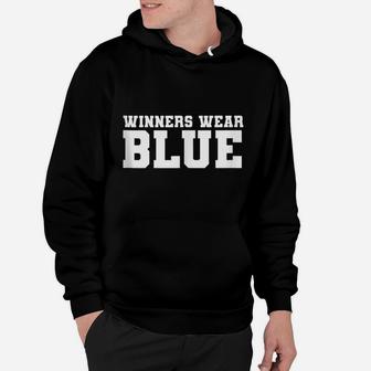 Winners Wear Blue Color War Camp Team Game Competition Hoodie | Crazezy