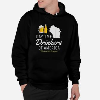 Wisconsin Day Drinking Funny Beer Drinking Gift Hoodie | Crazezy CA