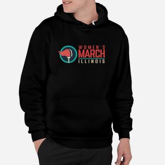 Women March Illinois January 2022 Funny Gifts For Friends Hoodie - Seseable