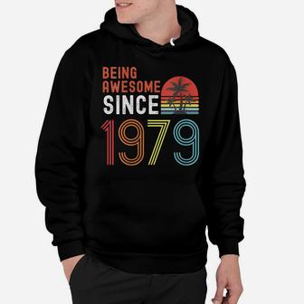 Womens Being Awesome Since 1979, Made In 1979 Vintage 42Nd Birthday Hoodie | Crazezy UK