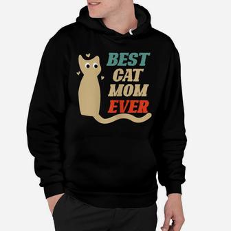 Womens Best Cat Mom Ever Proud Cat Owner Woman Hoodie | Crazezy