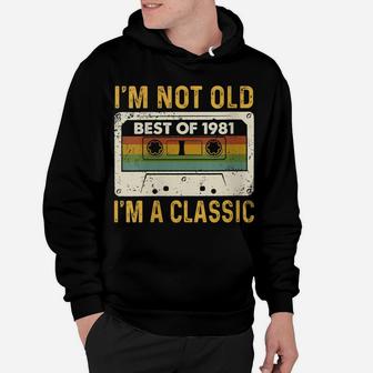Womens Best Of 1981 Cassette Tape 41 Year Old 41St Birthday Gifts Hoodie | Crazezy CA