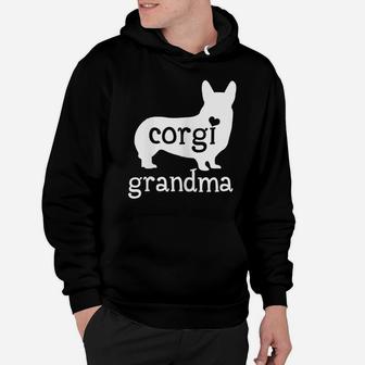 Womens Corgi Grandma Shirt Cute Corgi Dog Lover Mother's Day Gifts Hoodie | Crazezy CA