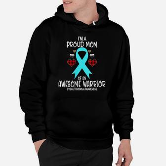 Womens Dysautonomia Awareness I'm Proud Mom Of Awesome Warrior Hoodie | Crazezy