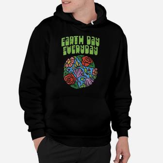 Womens Earth Day Everyday Shirt Planet Flower Pro Environment Gift Hoodie | Crazezy