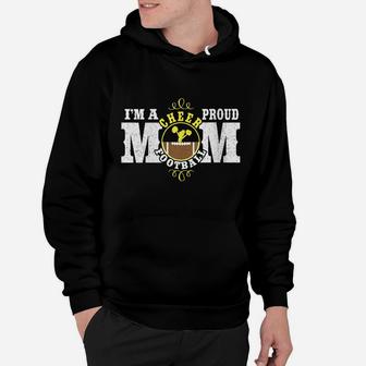 Womens I'm A Proud Cheer Football Mom - Combined Sports Hoodie | Crazezy AU