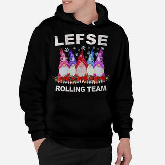 Womens Lefse Making Rolling Team Gnome Nisse Tomte Christmas Hoodie | Crazezy