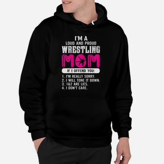 Womens Loud And Proud Wrestling Mom Shirt Wrestling Mom Gift Hoodie | Crazezy