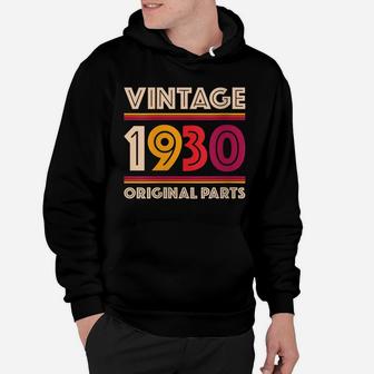 Womens Made In 1930 89 Years Old Gift Vintage 89Th Birthday Hoodie | Crazezy