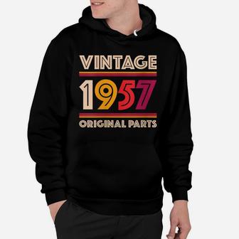 Womens Made In 1957 62 Years Old Gift Vintage 62Nd Birthday Hoodie | Crazezy